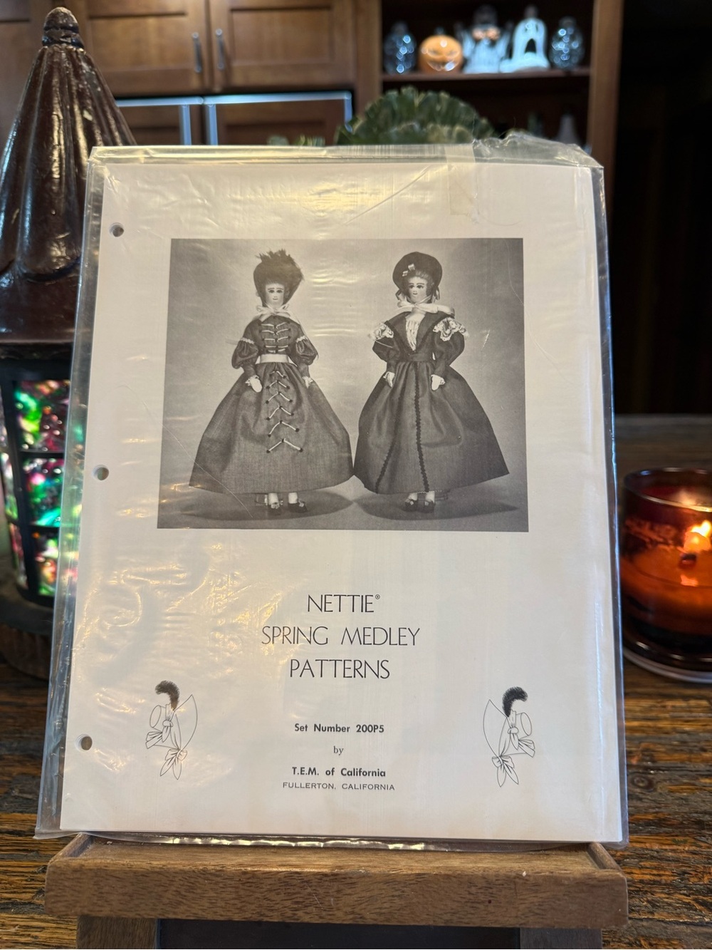 Nettie Spring Medley Doll Sewing Clothing Pattern 200P5 Vintage TEM